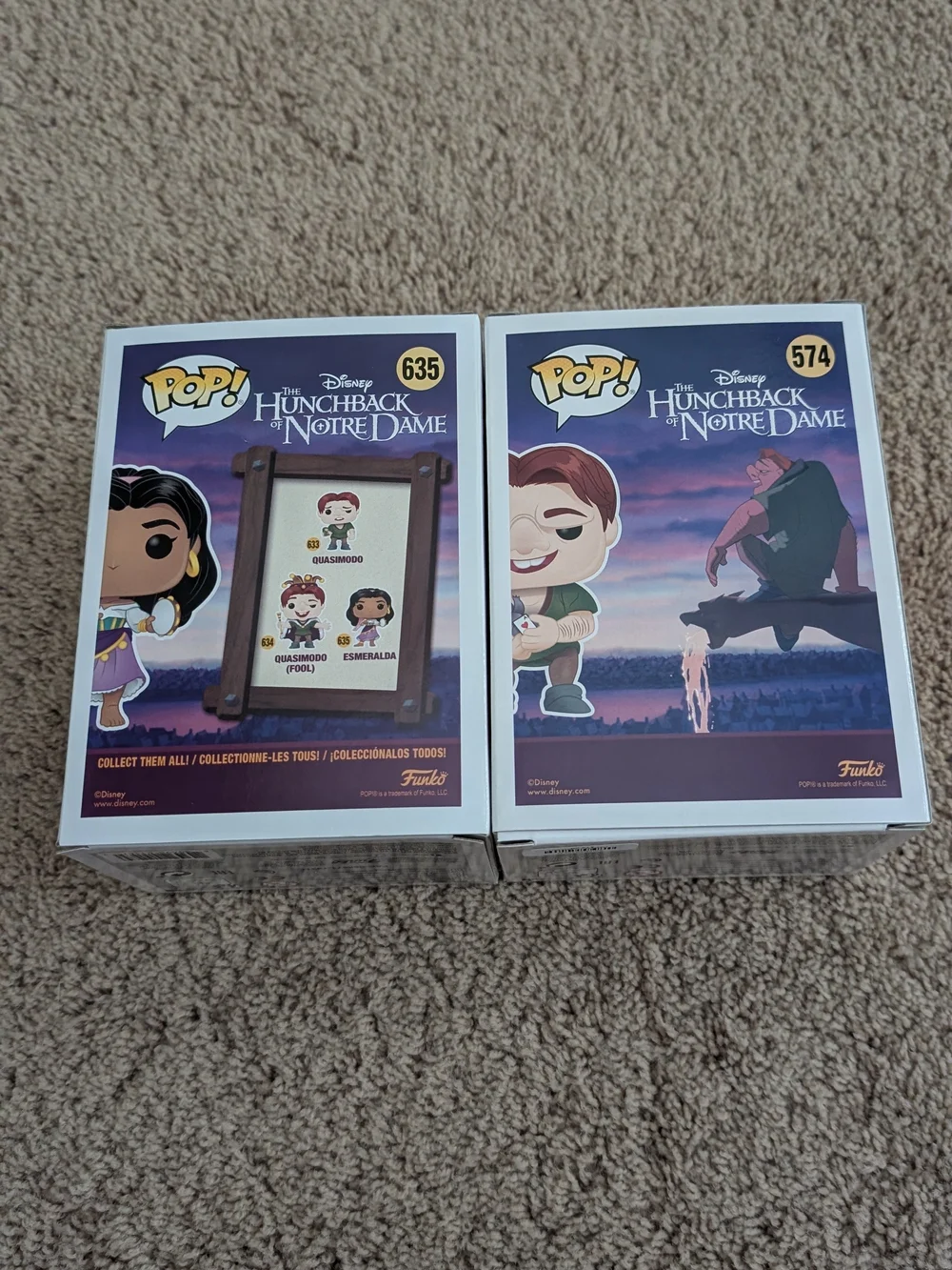 Funko POP! Esmeralda & Quasimodo Hunchback of Notre Dame Duo - Picture 3 of 6